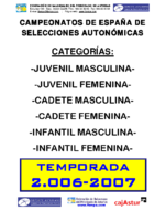 MEMORIAS CTO. ESPAÑA ENERO 2007