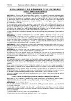 Reglamento de Régimen Disciplinario – Edición Junio 2021