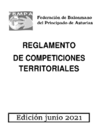 Reglamento de Competiciones Territoriales – Edición  Junio 2021