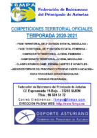 Resultados y Clasificaciones Todas las Competiciones Territoriales 2020-2021