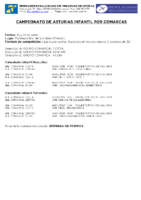 CAMPEONATO DE ASTURIAS INFANTIL POR COMARCAS