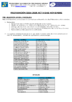 ENTRENAMIENTOS SELECCIONES AUTONÓMICAS – DEL 30 DE OCTUBRE AL 4 DE NOVIEMBRE