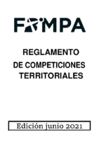 REGLAMENTO COMPETICIONES TERRITORIALES FBMPA